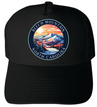 Load image into Gallery viewer, Beech Mountain North Carolina Design B Unisex Mesh Back Trucker Hat with Adjustable Snapback
