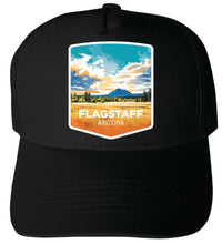 Load image into Gallery viewer, Flagstaff Arizona Virginia Design A  Unisex Mesh Back Trucker Hat with Adjustable Snapback
