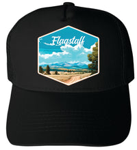 Load image into Gallery viewer, Flagstaff Arizona Virginia Design B  Unisex Mesh Back Trucker Hat with Adjustable Snapback
