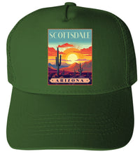 Load image into Gallery viewer, Scottsdale Arizona Design C Unisex Mesh Back Trucker Hat with Adjustable Snapback
