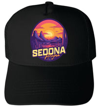 Load image into Gallery viewer, Sedona Arizona Design B Unisex Mesh Back Trucker Hat with Adjustable Snapback
