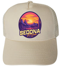 Load image into Gallery viewer, Sedona Arizona Design B Unisex Mesh Back Trucker Hat with Adjustable Snapback
