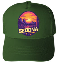 Load image into Gallery viewer, Sedona Arizona Design B Unisex Mesh Back Trucker Hat with Adjustable Snapback
