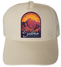 Load image into Gallery viewer, Sedona Arizona Design C Unisex Mesh Back Trucker Hat with Adjustable Snapback
