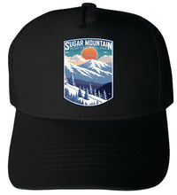 Load image into Gallery viewer, Sugar Mountain North Carolina Design A Unisex Mesh Back Trucker Hat with Adjustable Snapback
