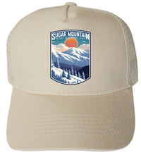 Load image into Gallery viewer, Sugar Mountain North Carolina Design A Unisex Mesh Back Trucker Hat with Adjustable Snapback
