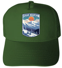 Load image into Gallery viewer, Sugar Mountain North Carolina Design A Green Unisex Mesh Back Trucker Hat with Adjustable Snapback 2-Pack
