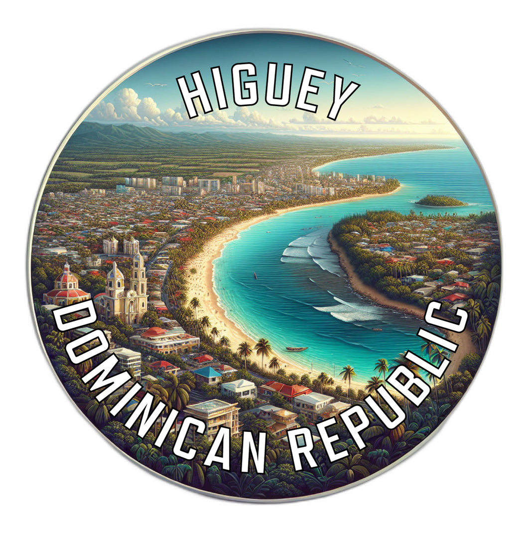 Higuey Dominican Republic Souvenir Die Cut Flat Magnet 2-Inch