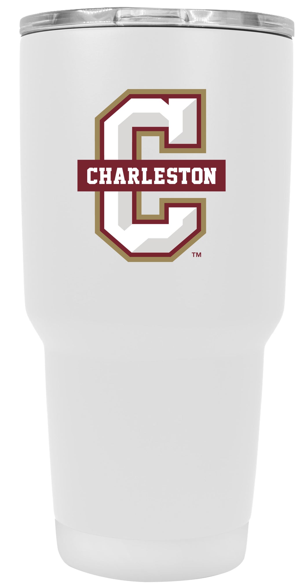 College of Charleston 24 oz Insulated Stainless Steel Tumbler White Officially Licensed Collegiate Product 2-Pack