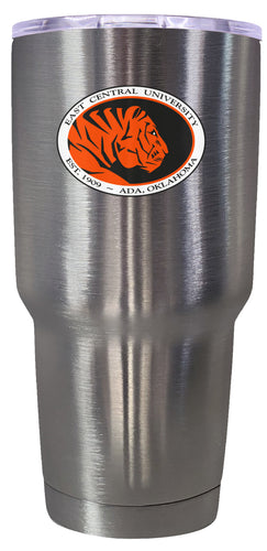 East Central University Tigers Mascot Logo Tumbler - 24oz Color-Choice Insulated Stainless Steel Mug