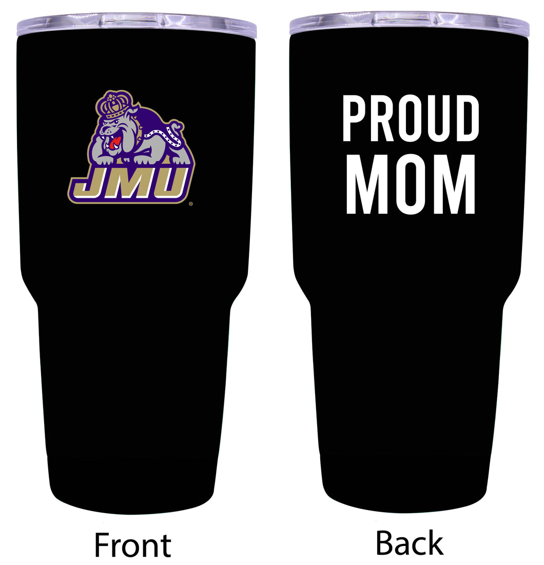 James Madison Dukes Proud Mom 24 oz Insulated Stainless Steel Tumbler - Black