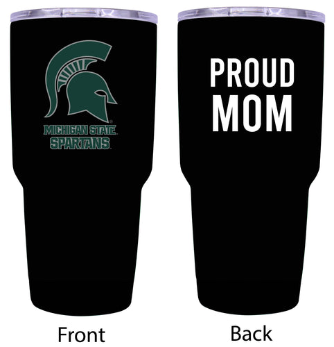 Michigan State Spartans Proud Mom 24 oz Insulated Stainless Steel Tumbler - Black