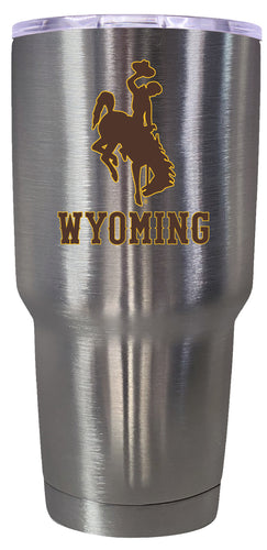 University of Wyoming Mascot Logo Tumbler - 24oz Color-Choice Insulated Stainless Steel Mug