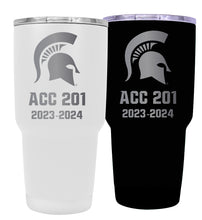 Load image into Gallery viewer, Michigan State Spartans Premium Laser Engraved Tumbler - 24oz Stainless Steel Insulated Mug Black
