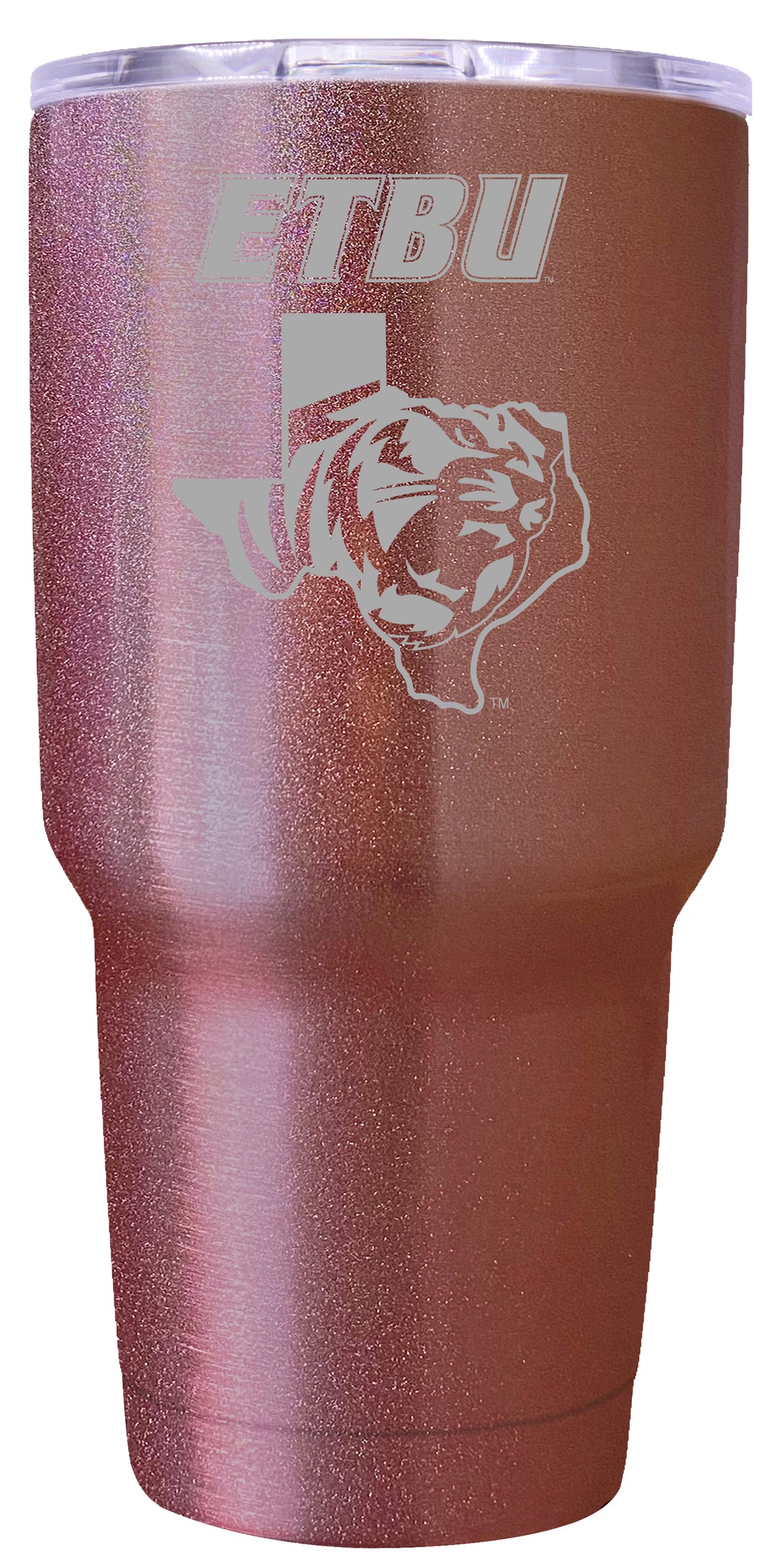 East Texas Baptist University Premium Laser Engraved Tumbler - 24oz Stainless Steel Insulated Mug Rose Gold