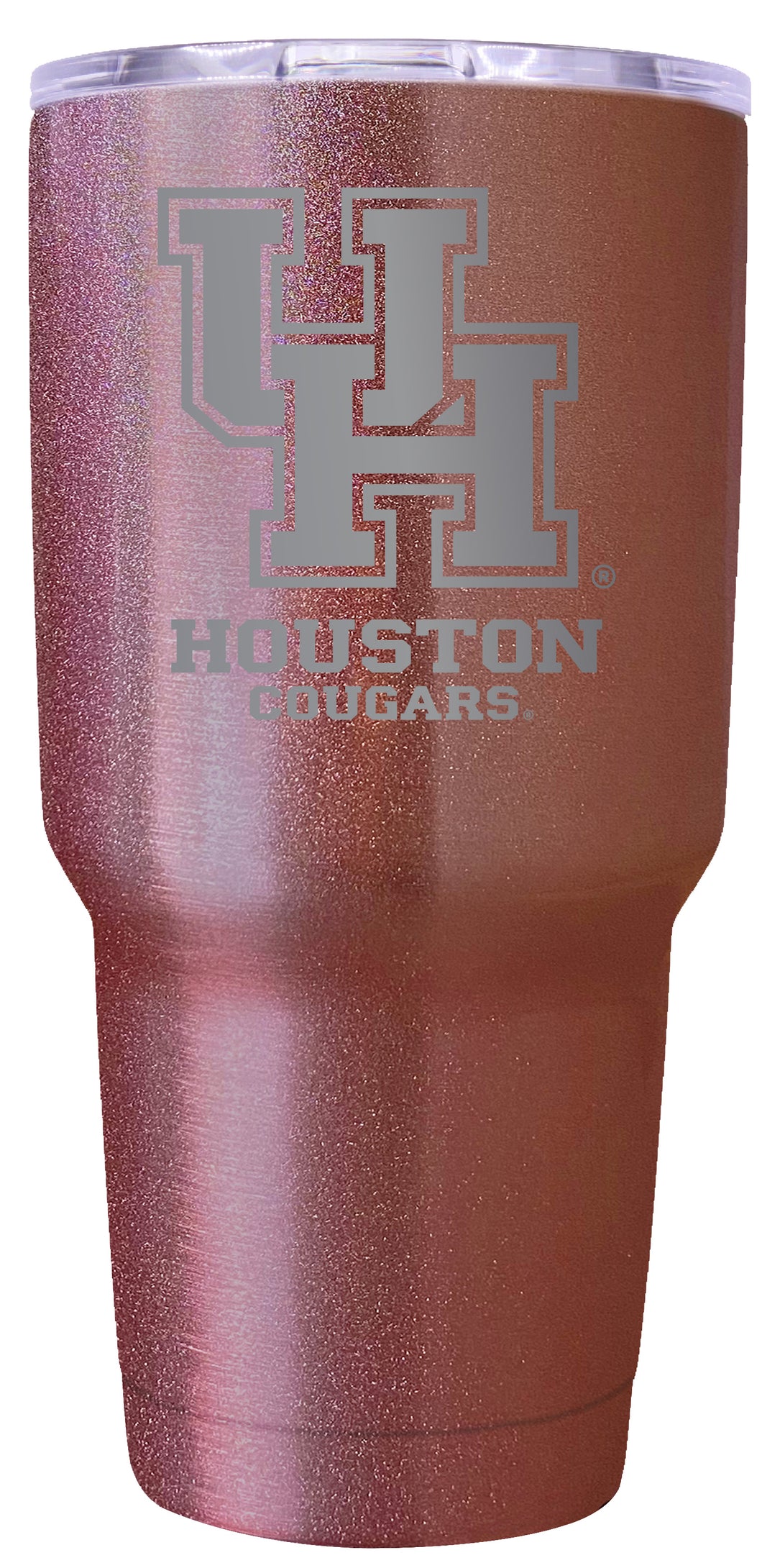 University of Houston Premium Laser Engraved Tumbler - 24oz Stainless Steel Insulated Mug Rose Gold