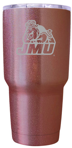 James Madison Dukes Premium Laser Engraved Tumbler - 24oz Stainless Steel Insulated Mug Rose Gold