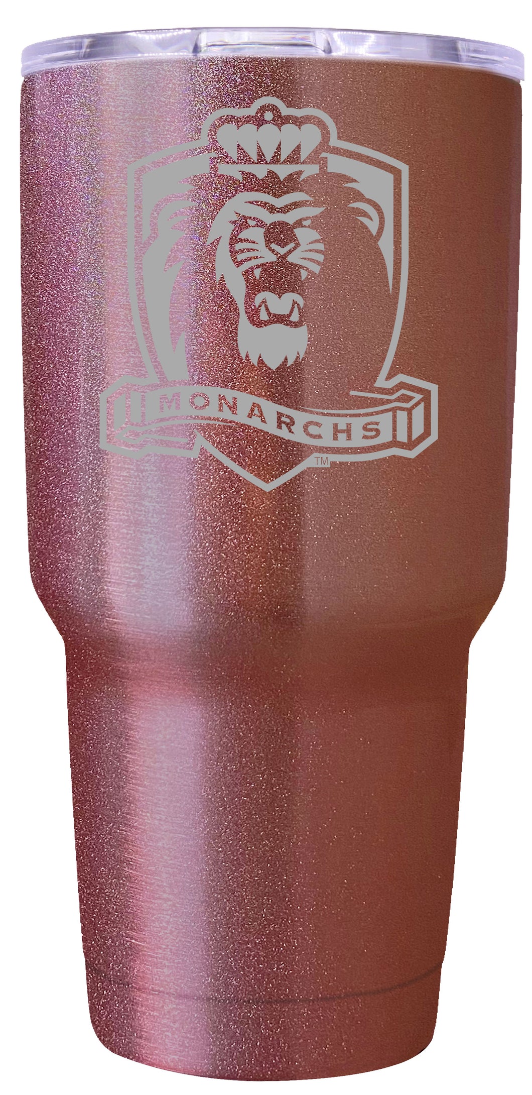 Old Dominion Monarchs Premium Laser Engraved Tumbler - 24oz Stainless Steel Insulated Mug Rose Gold