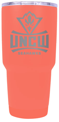 North Carolina Wilmington Seahawks Premium Laser Engraved Tumbler - 24oz Stainless Steel Insulated Mug Choose Your Color.