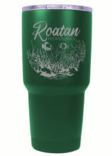 Load image into Gallery viewer, Roatan Honduras Souvenir 24 oz Engraved Insulated Stainless Steel Tumbler
