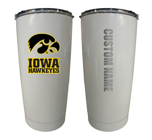 Iowa Hawkeyes Customizable 16 oz Stainless Steel Insulated Tumbler Officially Licensed Collegiate Product 2-Pack