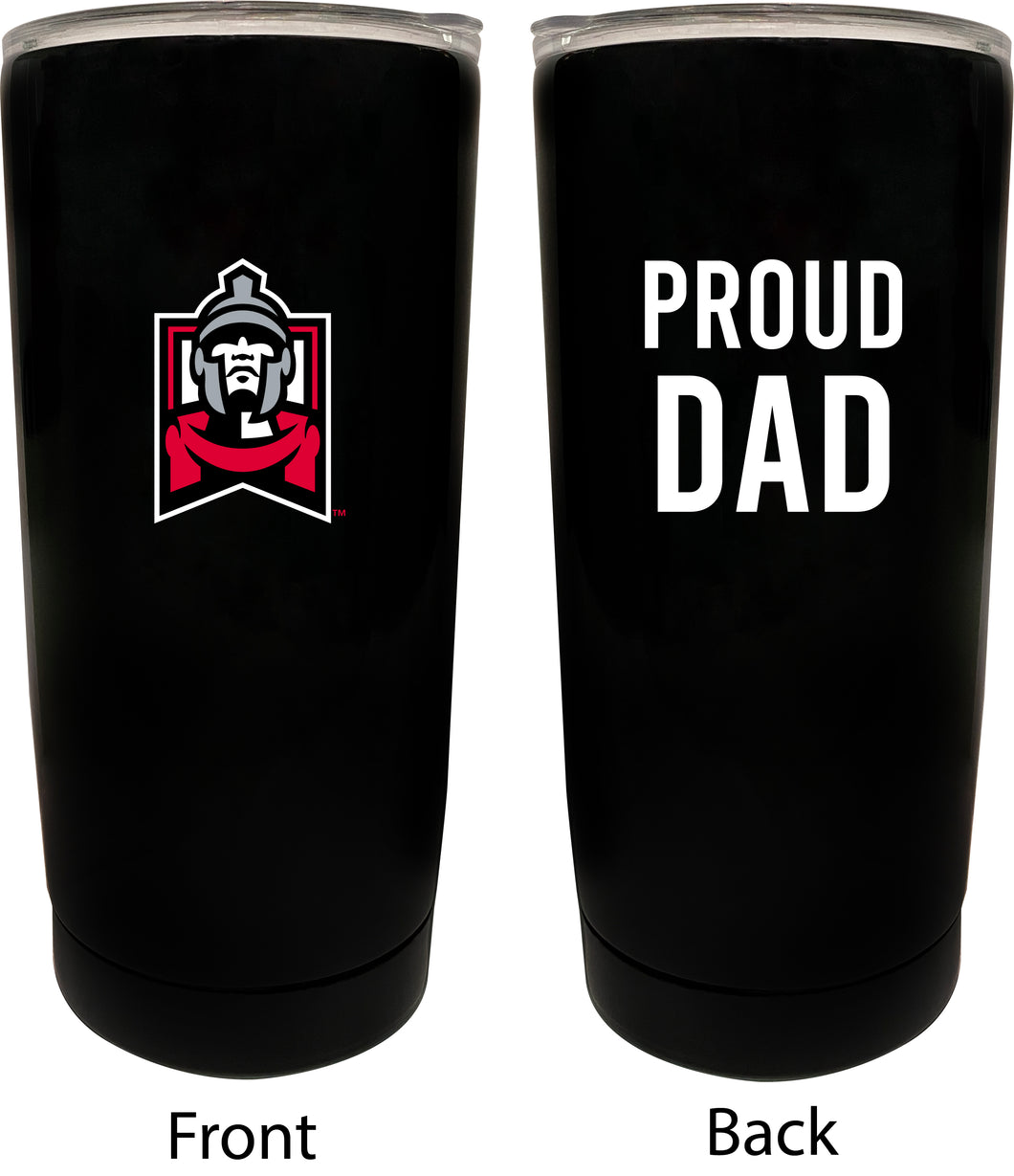 East Stroudsburg University NCAA Insulated Tumbler - 16oz Stainless Steel Travel Mug Proud Dad Design Black