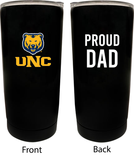 Northern Colorado Bears NCAA Insulated Tumbler - 16oz Stainless Steel Travel Mug Proud Dad Design Black