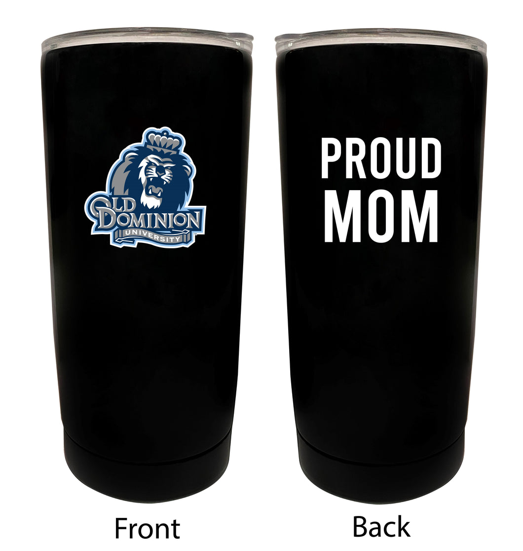 Old Dominion Monarchs NCAA Insulated Tumbler - 16oz Stainless Steel Travel Mug Proud Mom Design Black