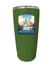 Load image into Gallery viewer, Indianapolis Indiana Design A Souvenir 16 oz Stainless Steel Insulated Tumbler
