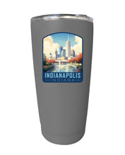 Load image into Gallery viewer, Indianapolis Indiana Design A Souvenir 16 oz Stainless Steel Insulated Tumbler
