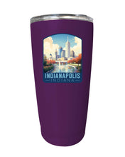 Load image into Gallery viewer, Indianapolis Indiana Design A Souvenir 16 oz Stainless Steel Insulated Tumbler
