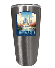 Load image into Gallery viewer, Indianapolis Indiana Design A Souvenir 16 oz Stainless Steel Insulated Tumbler
