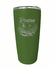 Load image into Gallery viewer, Roatan Honduras Souvenir 16 oz Engraved Stainless Steel Insulated Tumbler
