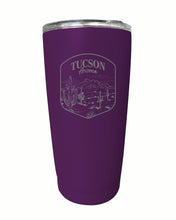 Load image into Gallery viewer, Tucson Arizona Souvenir 16 oz Engraved Stainless Steel Insulated Tumbler
