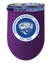 Load image into Gallery viewer, Christopher Newport Captains 12 oz Insulated Wine Stainless Steel Tumbler  Officially Licensed Collegiate Product
