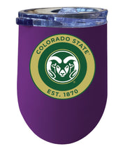 Load image into Gallery viewer, Colorado State Rams 12 oz Insulated Wine Stainless Steel Tumbler Purple Officially Licensed Collegiate Product Purple
