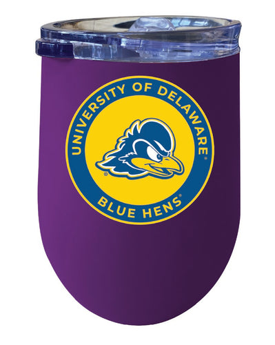 Delaware Blue Hens 12 oz Insulated Wine Stainless Steel Tumbler Purple Officially Licensed Collegiate Product Purple