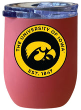 Load image into Gallery viewer, Iowa Hawkeyes 12 oz Insulated Wine Stainless Steel Tumbler Coral Officially Licensed Collegiate Product Coral
