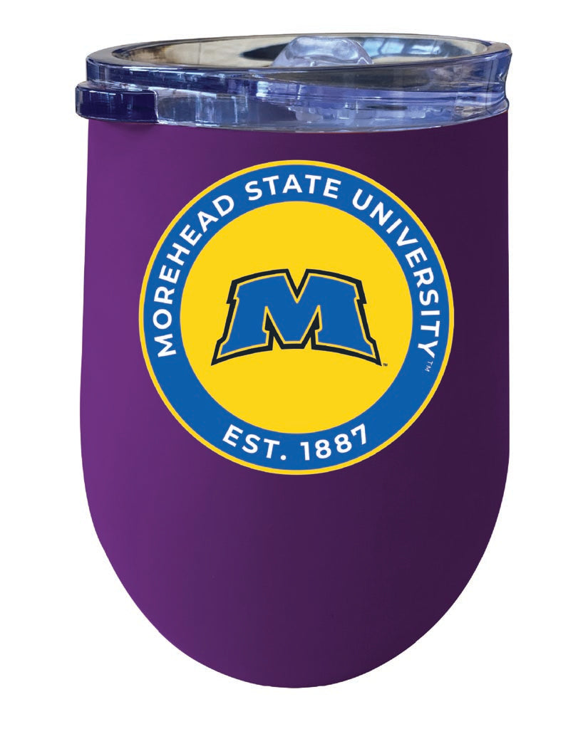 Morehead State University 12 oz Insulated Wine Stainless Steel Tumbler Purple Officially Licensed Collegiate Product Purple