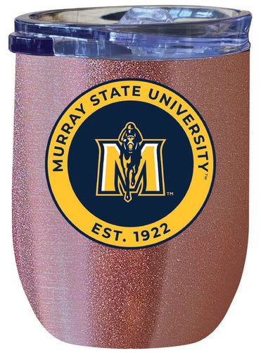 Murray State University 12 oz Insulated Wine Stainless Steel Tumbler Rose Gold Officially Licensed Collegiate Product Rose Gold