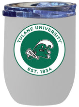 Load image into Gallery viewer, Tulane University Green Wave 12 oz Insulated Wine Stainless Steel Tumbler White Officially Licensed Collegiate Product White
