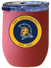 Load image into Gallery viewer, North Carolina Greensboro Spartans 12 oz Insulated Wine Stainless Steel Tumbler Coral Officially Licensed Collegiate Product Coral
