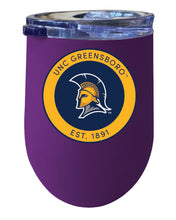 Load image into Gallery viewer, North Carolina Greensboro Spartans 12 oz Insulated Wine Stainless Steel Tumbler  Officially Licensed Collegiate Product
