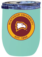 Load image into Gallery viewer, Winthrop University 12 oz Insulated Wine Stainless Steel Tumbler Seafoam Officially Licensed Collegiate Product Seafoam
