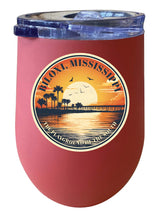 Load image into Gallery viewer, Biloxi Mississippi Design A Souvenir 12 oz Insulated Wine Stainless Steel Tumbler Coral 4-Pack
