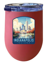 Load image into Gallery viewer, Indianapolis Indiana Design A Souvenir 12 oz Insulated Wine Stainless Steel Tumbler
