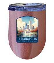 Load image into Gallery viewer, Indianapolis Indiana Design A Souvenir 12 oz Insulated Wine Stainless Steel Tumbler
