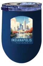 Load image into Gallery viewer, Indianapolis Indiana Design A Souvenir 12 oz Insulated Wine Stainless Steel Tumbler
