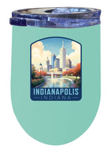 Load image into Gallery viewer, Indianapolis Indiana Design A Souvenir 12 oz Insulated Wine Stainless Steel Tumbler
