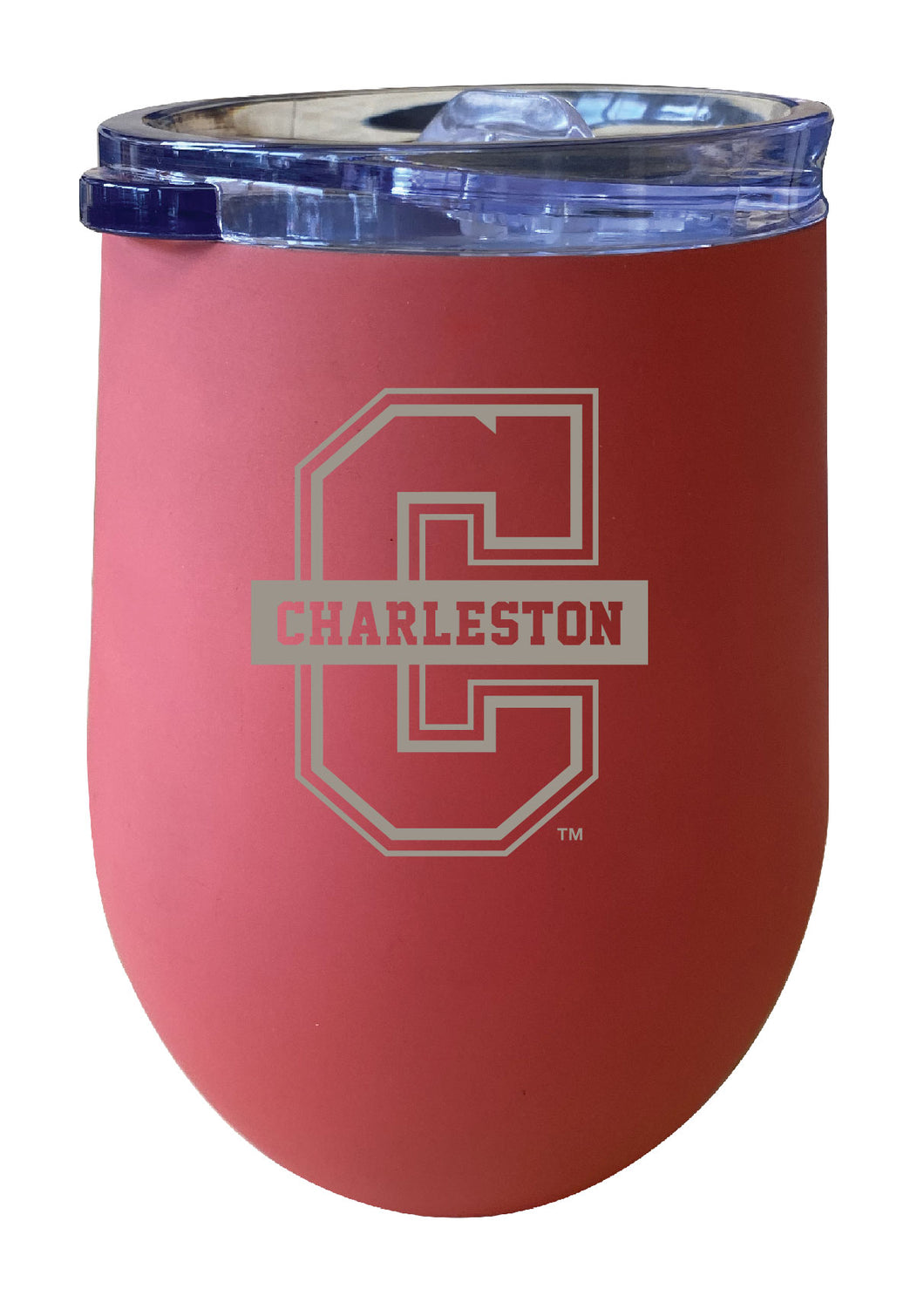 College of Charleston 12 oz Engraved Insulated Wine Stainless Steel Tumbler Navy Officially Licensed Collegiate Product